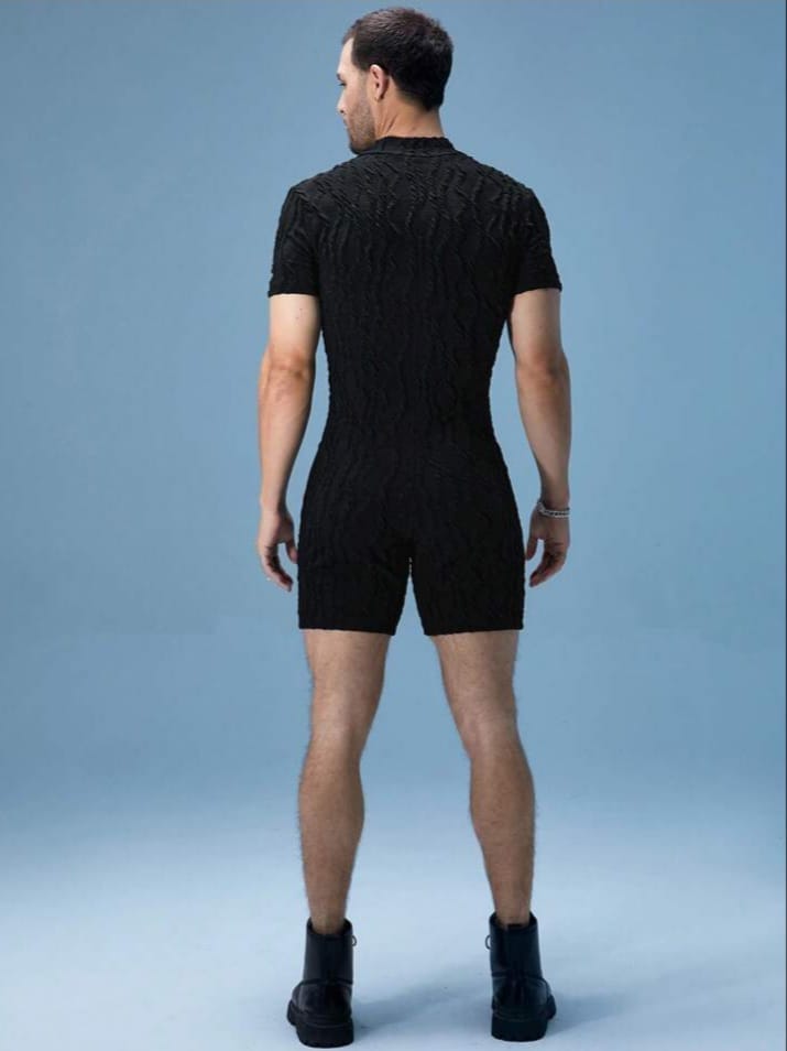 Midnight Ripple Romper